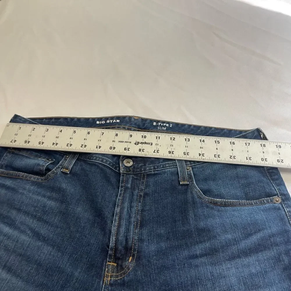 Big Star B-Type I Slim Fit Denim Jeans Size 36 X 36